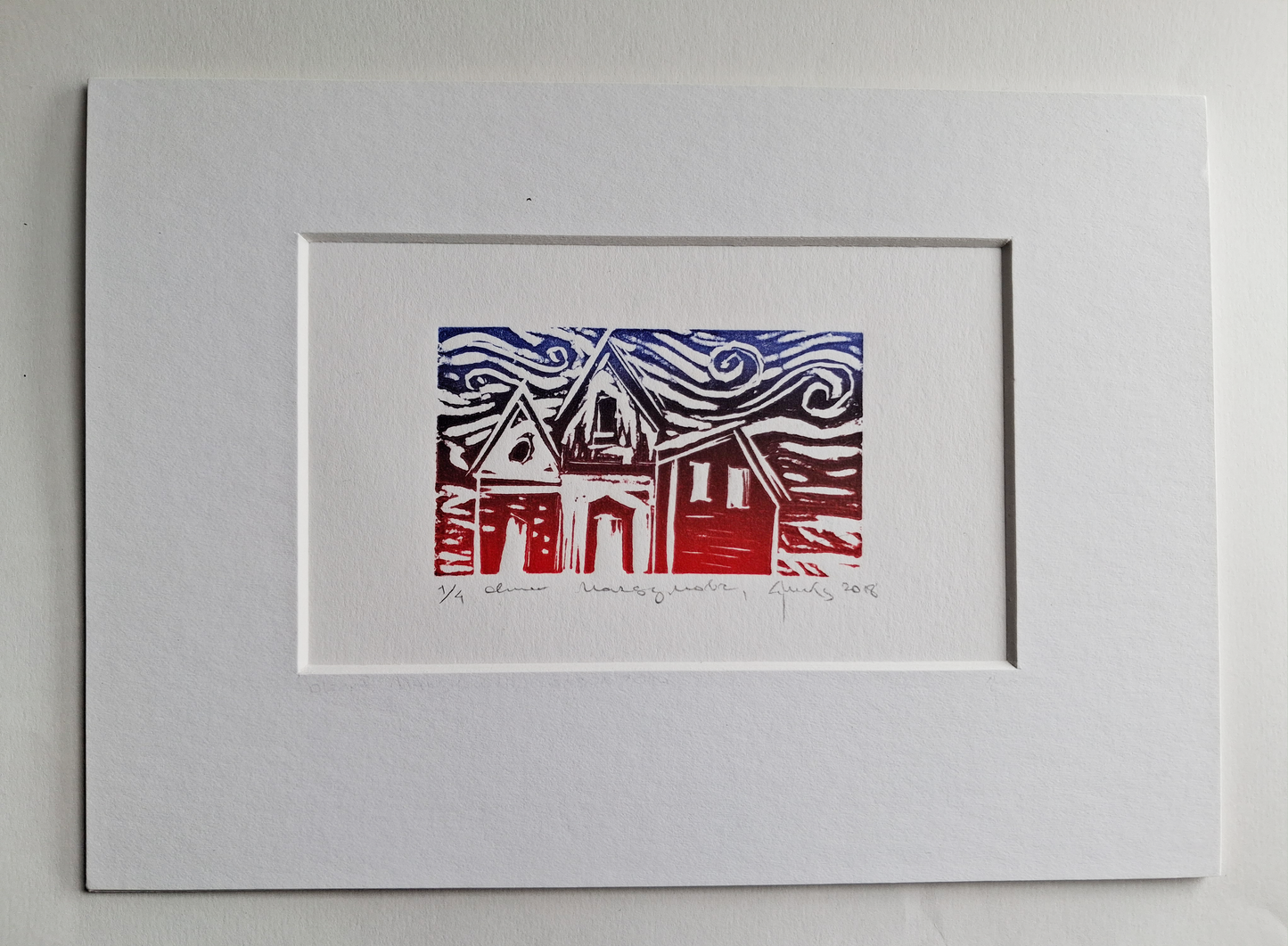 Linocut Print — "House" (2018)