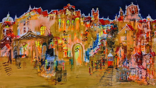 "Archway", Marita Vaskova, Acrylic on Canvas, 80 x 120 cm